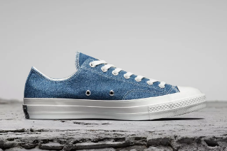 激光助力匡威Renew Denim環保鞋，探尋牛仔改造之路